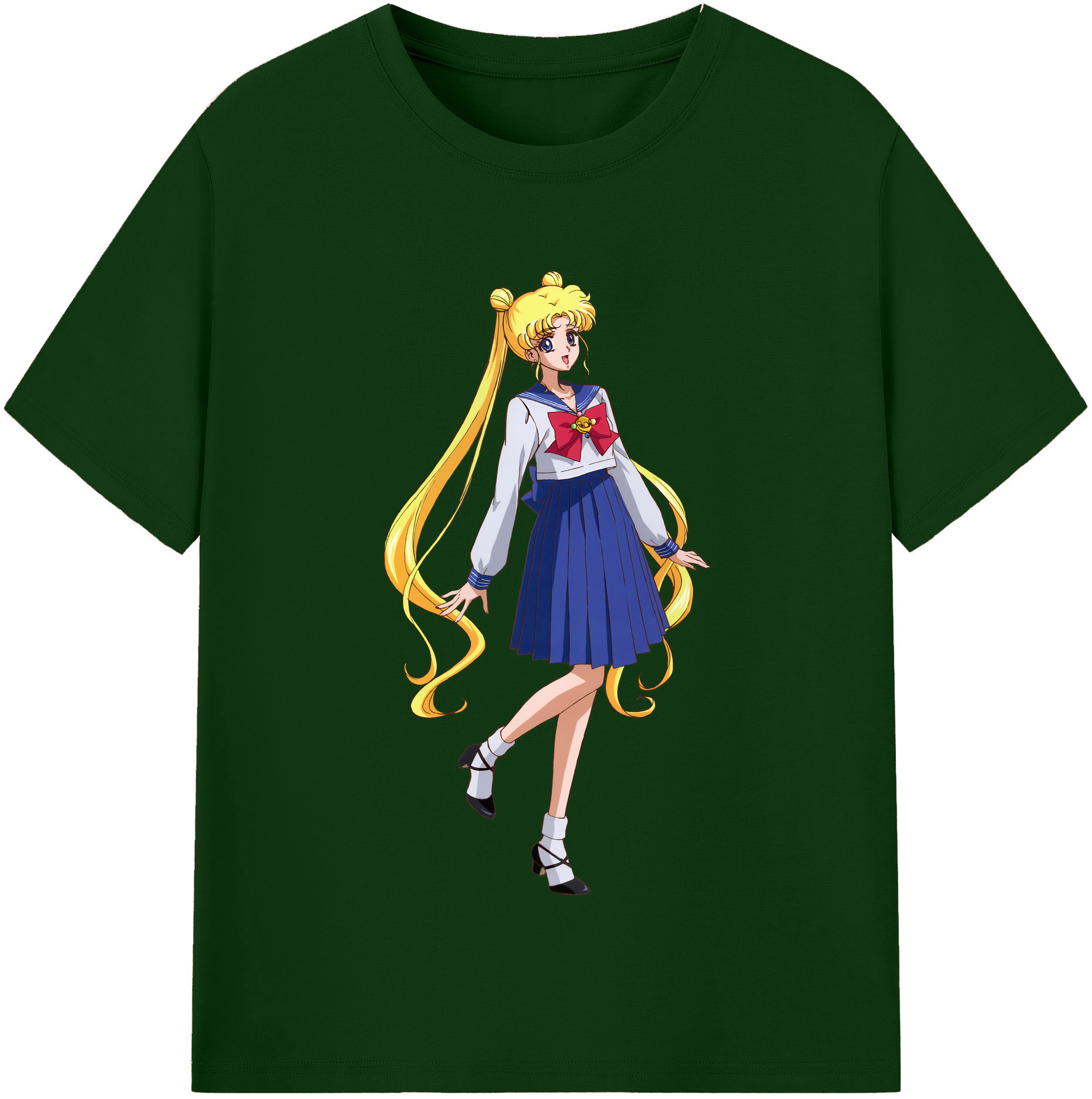 （画像用） 美少女戦士セーラームーン 愛野 美奈子 あいの みなこ Sailor Moon Aino Minako 綿100％半袖Tシャツ（フロントプリント）